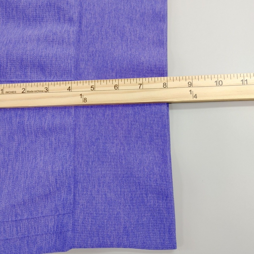 Lululemon‎ Crop Leggings 6 Purple In The Flow Ruched Sides Seamless Yoga - Picture 11 of 12